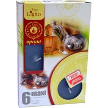Sviečka čajová 6 kusová MAXI OPIUM